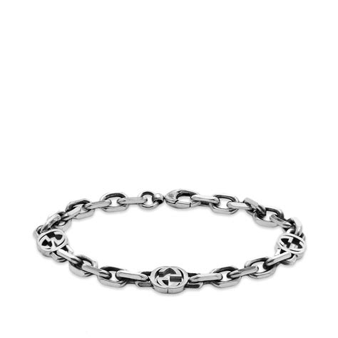 gucci silver cable bracelet